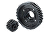 Medium Carbon Steel Center Diff Output Gear 51T And Input Gear 20T For 1:5 Traxxas X-Maxx 8S / XRT 8S Monster Truck Upgrades - Black