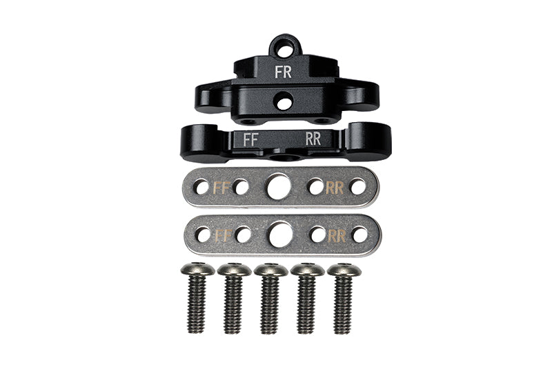 Aluminum Front Lower Arm Tie Bar Mount For Traxxas 1:10 Maxx 4WD Monster Truck-89076-4 / 1:8 4WD Maxx Slash 6S Brushless Short Course Truck-102076-4 Upgrades - Black