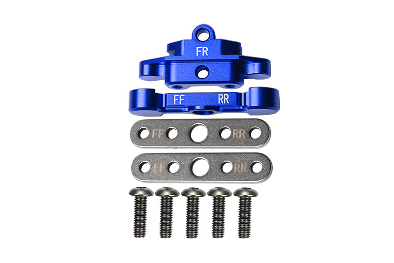 TREAL AX24 Aluminum 7075 Servo Mount For EMAX Servo | Fits 1/24 Axial AX24 XC-1 4WS Crawler (Orange)