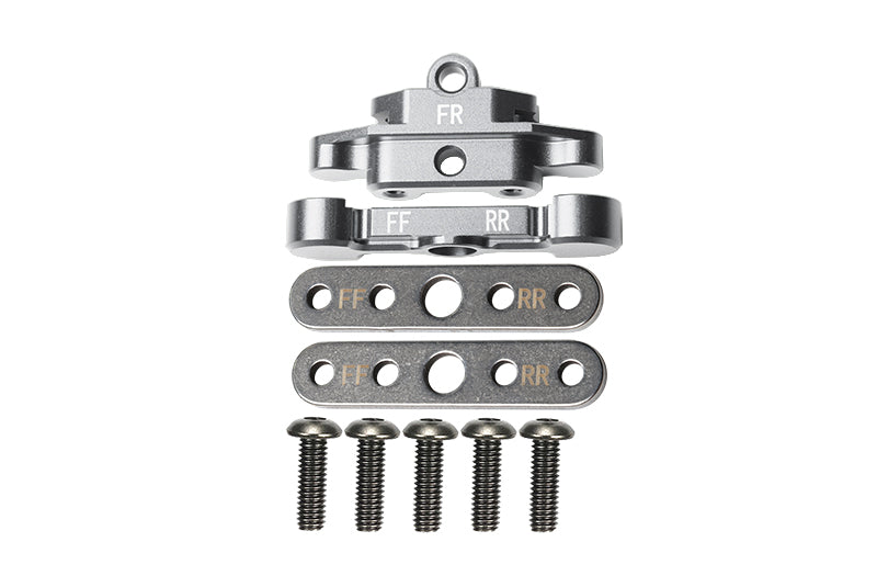 Aluminum Front Lower Arm Tie Bar Mount For Traxxas 1:10 Maxx 4WD Monster Truck-89076-4 / 1:8 4WD Maxx Slash 6S Brushless Short Course Truck-102076-4 Upgrades - Silver