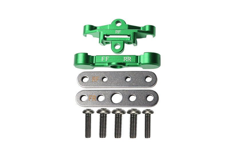 Aluminum Rear Lower Arm Tie Bar Mount For Traxxas 1:10 Maxx 4WD Monster Truck-89076-4 / 1:8 4WD Maxx Slash 6S Brushless Short Course Truck-102076-4 Upgrades - Green