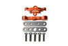 GPM For Traxxas 1/10 Maxx 4WD Monster Truck Upgrade Parts Aluminum Rear Lower Arm Tie Bar Mount - 9Pc Set Orange