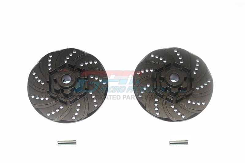 Traxxas 1/10 Maxx 4WD Monster Truck Aluminum +2mm Hex Brake Disk - 2Pc Set Black