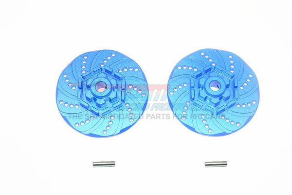 Traxxas 1/10 Maxx 4WD Monster Truck Aluminum +2mm Hex Brake Disk - 2Pc Set Blue