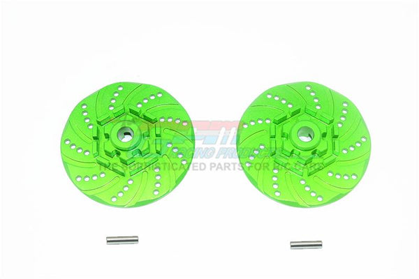 Traxxas 1/10 Maxx 4WD Monster Truck Aluminum +2mm Hex Brake Disk - 2Pc Set Green