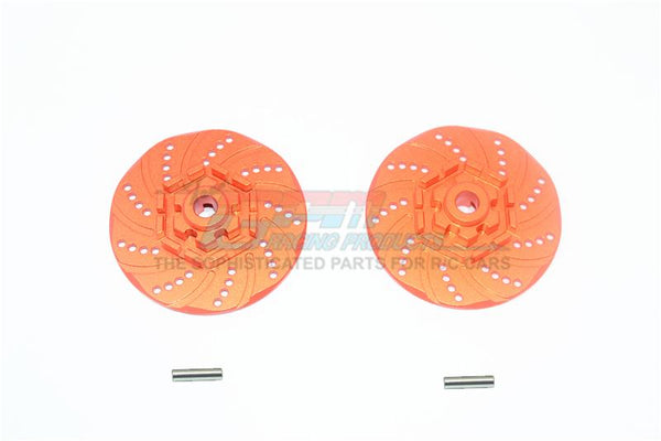 Traxxas 1/10 Maxx 4WD Monster Truck Aluminum +2mm Hex Brake Disk - 2Pc Set Orange