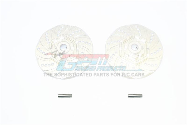 Traxxas 1/10 Maxx 4WD Monster Truck Aluminum +2mm Hex Brake Disk - 2Pc Set Silver