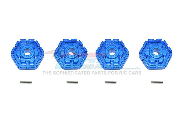 Traxxas 1/10 Maxx 4WD Monster Truck Aluminum Wheel Hub Hex (+2mm) - 4Pc Set Blue