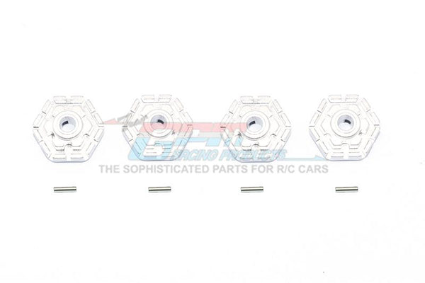 Traxxas 1/10 Maxx 4WD Monster Truck Aluminum Wheel Hub Hex (+2mm) - 4Pc Set Silver