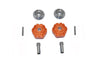 Traxxas 1/10 Maxx 4WD Monster Truck Aluminum Wheel Hub Hex (+10mm) - 8Pc Set Orange