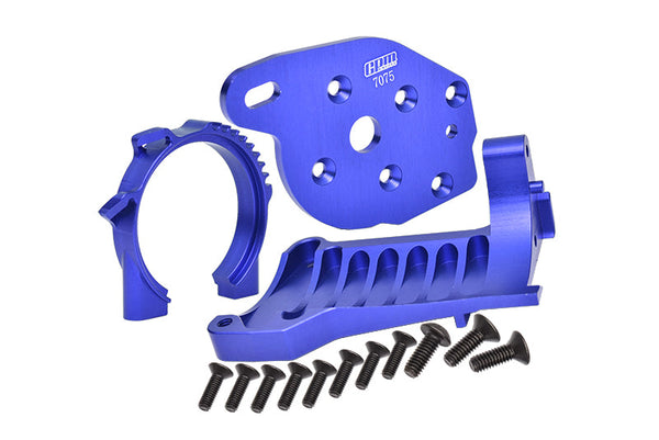 Aluminum Motor Mounts For Traxxas 1:10 MAXX 89076-4 / MAXX with WideMAXX 89086-4 Monster Truck Upgrades - Blue