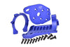 Aluminum Motor Mounts For Traxxas 1:10 MAXX 89076-4 / MAXX with WideMAXX 89086-4 Monster Truck Upgrades - Blue