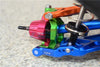 Aluminum Front C-Hubs For Traxxas 1:10 Maxx 4WD Monster Truck-89076-4 / 1:8 4WD Maxx Slash 6S Brushless Short Course Truck-102076-4 Upgrades - Blue