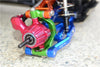 Aluminum Front C-Hubs For Traxxas 1:10 Maxx 4WD Monster Truck-89076-4 / 1:8 4WD Maxx Slash 6S Brushless Short Course Truck-102076-4 Upgrades - Blue