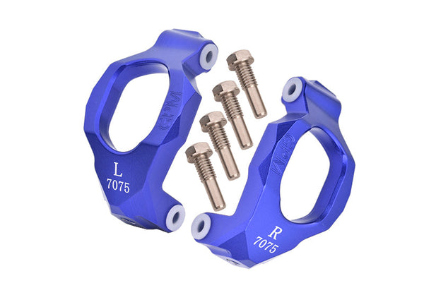 Aluminum 7075 Front C-Hubs For Traxxas 1:10 4WD MAXX 89076-4 / 4WD MAXX with WideMAXX 89086-4 Monster Truck Upgrades - Blue