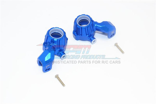 Traxxas 1/10 Maxx 4WD Monster Truck Aluminum Front Knuckle Arms - 1Pr Set Blue