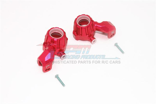 Traxxas 1/10 Maxx 4WD Monster Truck Aluminum Front Knuckle Arms - 1Pr Set Red