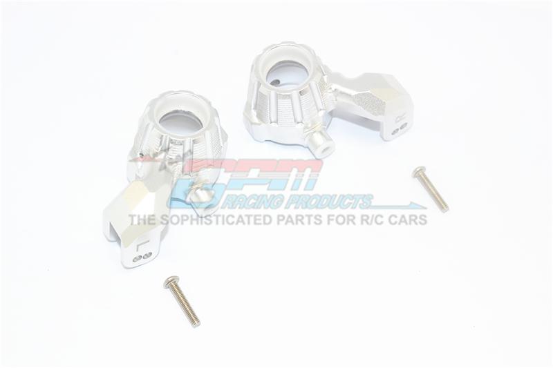 Traxxas 1/10 Maxx 4WD Monster Truck Aluminum Front Knuckle Arms - 1Pr Set Silver