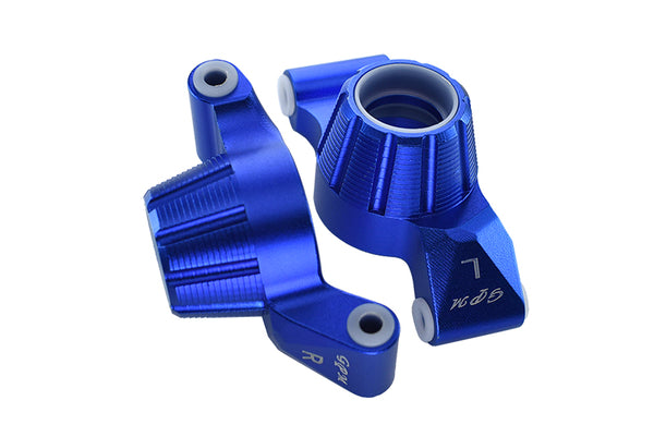 GPM For Traxxas 1/10 Maxx 4WD Monster Truck Upgrade Parts Aluminum Rear Knuckle Arm - 2Pc Set Blue