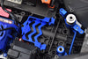 Aluminum Servo Mount + Aluminum Tie Rod + 25T Aluminum Servo Horn For Traxxas 1/10 Maxx 4WD Monster Truck (89076-4) - 16Pc Set Blue