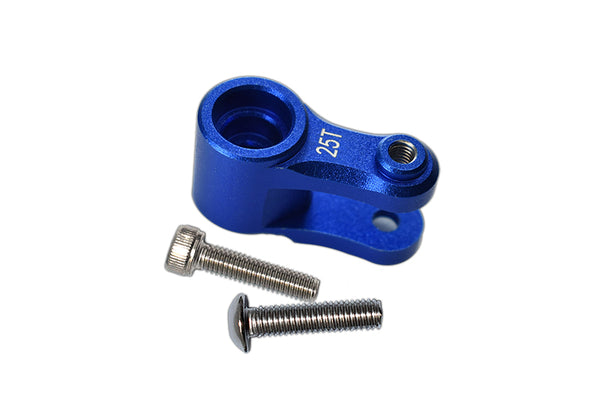 GPM For Traxxas 1/10 Maxx 4WD Monster Truck Upgrade Parts Aluminum 25T Servo Horn - 1Pc Set Blue