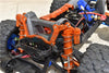 GPM For Traxxas 1/10 Maxx 4WD Monster Truck Upgrade Parts Aluminum Rear Shock Mount - 5Pc Set Orange