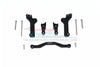 GPM For Traxxas 1/10 Maxx 4WD Monster Truck Upgrade Parts Aluminum Rear Shock Mount - 5Pc Set Black