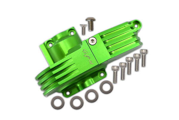 GPM For Traxxas 1/10 Maxx 4WD Monster Truck Upgrade Parts Aluminum Main Gear Cover - 1Pc Set Green
