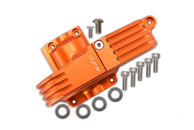 GPM For Traxxas 1/10 Maxx 4WD Monster Truck Upgrade Parts Aluminum Main Gear Cover - 1Pc Set Orange
