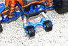 GPM For Traxxas 1/10 Maxx 4WD Monster Truck Upgrade Parts Aluminum Rear Adjustable Wheelie - 1 Set Blue