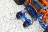 GPM For Traxxas 1/10 Maxx 4WD Monster Truck Upgrade Parts Aluminum Rear Adjustable Wheelie - 1 Set Blue