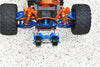 GPM For Traxxas 1/10 Maxx 4WD Monster Truck Upgrade Parts Aluminum Rear Adjustable Wheelie - 1 Set Orange