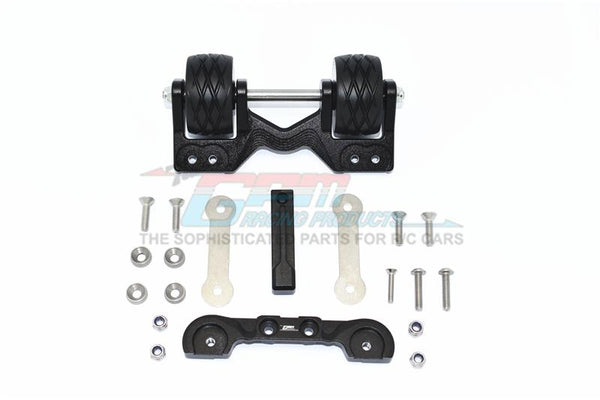 Traxxas 1/10 Maxx 4WD Monster Truck Aluminum Rear Adjustable Wheelie - 1 Set Black