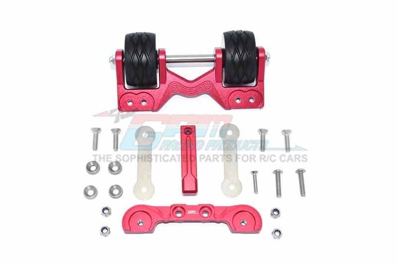 Traxxas 1/10 Maxx 4WD Monster Truck Aluminum Rear Adjustable Wheelie - 1 Set Red