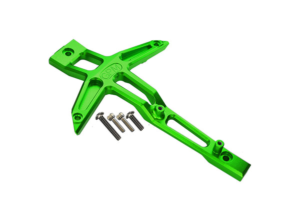GPM For Traxxas 1/10 Maxx 4WD Monster Truck Upgrade Parts Aluminum Front Chassis Brace - 1Pc Set Green