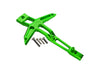 GPM For Traxxas 1/10 Maxx 4WD Monster Truck Upgrade Parts Aluminum Front Chassis Brace - 1Pc Set Green