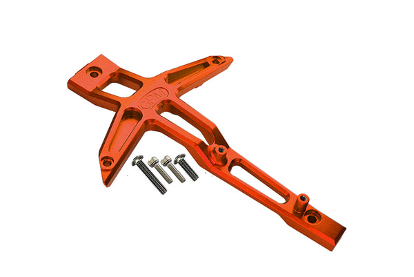 GPM For Traxxas 1/10 Maxx 4WD Monster Truck Upgrade Parts Aluminum Front Chassis Brace - 1Pc Set Orange