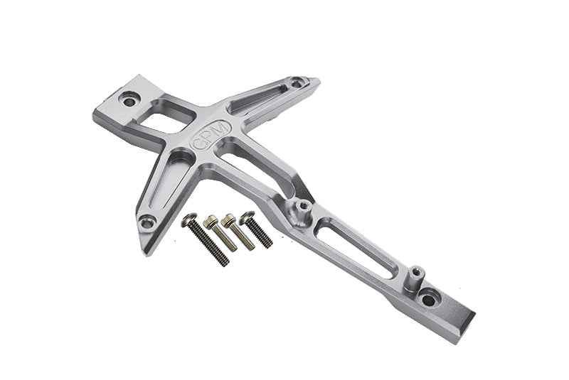GPM For Traxxas 1/10 Maxx 4WD Monster Truck Upgrade Parts Aluminum Front Chassis Brace - 1Pc Set Silver