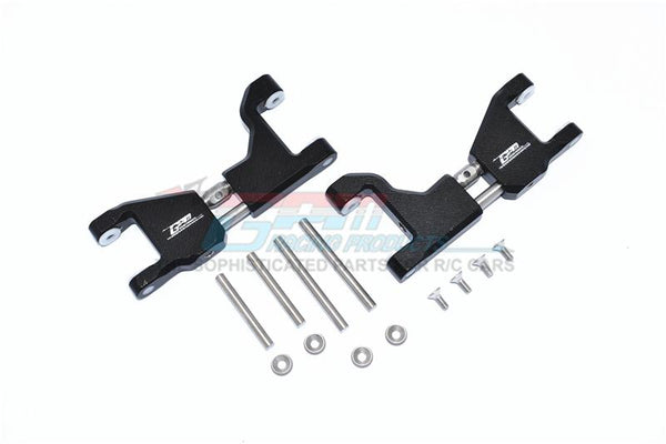 Traxxas 1/10 Maxx 4WD Monster Truck Stainless Steel+ Aluminum Supporting Mount With Front / Rear Upper Arms - 14Pc Set Black