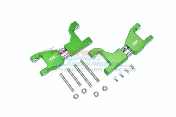 Traxxas 1/10 Maxx 4WD Monster Truck Stainless Steel+ Aluminum Supporting Mount With Front / Rear Upper Arms - 14Pc Set Green