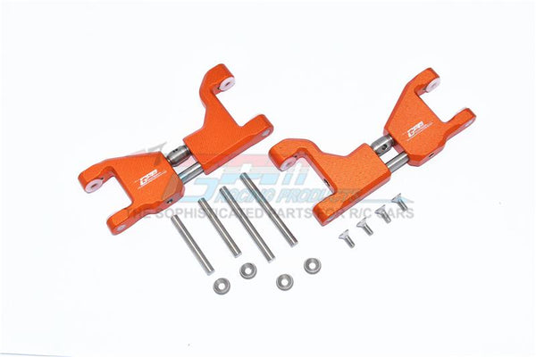 Traxxas 1/10 Maxx 4WD Monster Truck Stainless Steel+ Aluminum Supporting Mount With Front / Rear Upper Arms - 14Pc Set Orange