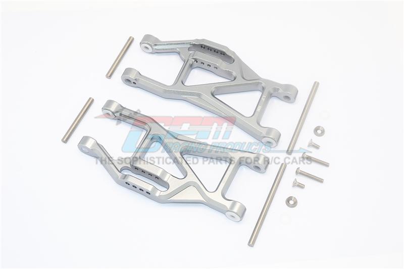 Traxxas 1/10 Maxx 4WD Monster Truck Aluminium Front Or Rear Lower Arms - 1Pr Set Gray Silver