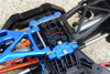 GPM For Traxxas 1/10 Maxx 4WD Monster Truck Upgrade Parts Aluminum Front + Rear Lower Arm Tie Bar Mount - 18Pc Set Blue