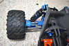 GPM For Traxxas 1/10 Maxx 4WD Monster Truck (89076-4) Upgrade Parts Aluminum F&R Arms + F&R Drive Shaft + Hex + Wheel Lock + Front Steering Tie Rod Combo Pack- 84Pc Set Blue