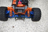GPM For Traxxas 1/10 Maxx 4WD Monster Truck (89076-4) Upgrade Parts Aluminum F&R Arms + F&R Drive Shaft + Hex + Wheel Lock + Front Steering Tie Rod Combo Pack- 84Pc Set Blue