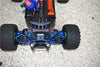 GPM For Traxxas 1/10 Maxx 4WD Monster Truck (89076-4) Upgrade Parts Aluminum F&R Arms + F&R Drive Shaft + Hex + Wheel Lock + Front Steering Tie Rod Combo Pack- 84Pc Set Blue