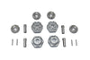 Traxxas 1/10 Maxx 4WD Monster Truck Aluminum Wheel Hub Hex (+10mm) - 16Pc Set Gray Silver