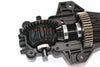 Harden Steel #45 Rear Differential Ring Gear & Pinion Gear For Traxxas 1:10 4WD MAXX 89076-4 / 4WD MAXX with WideMAXX 89086-4 / 1:8 4WD Maxx Slash 6S 102076-4 Upgrades - Black
