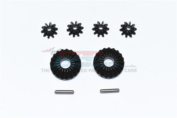 Traxxas 1/10 Maxx 4WD Monster Truck Harden Steel #45 Front / Center / Rear Differential Gear - 8Pc Set Black