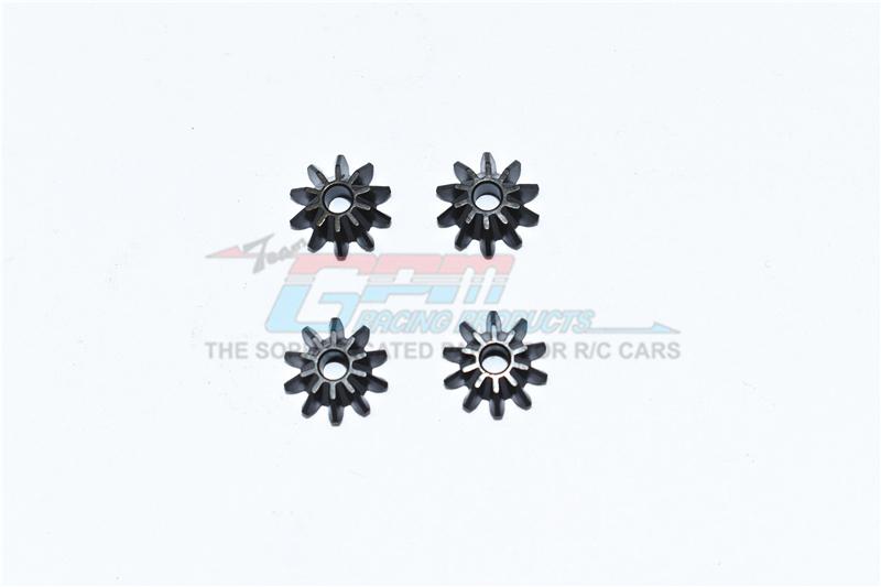 Traxxas 1/10 Maxx 4WD Monster Truck Harden Steel #45 Front / Center / Rear Differential Pinion Gear - 4Pc Set Black